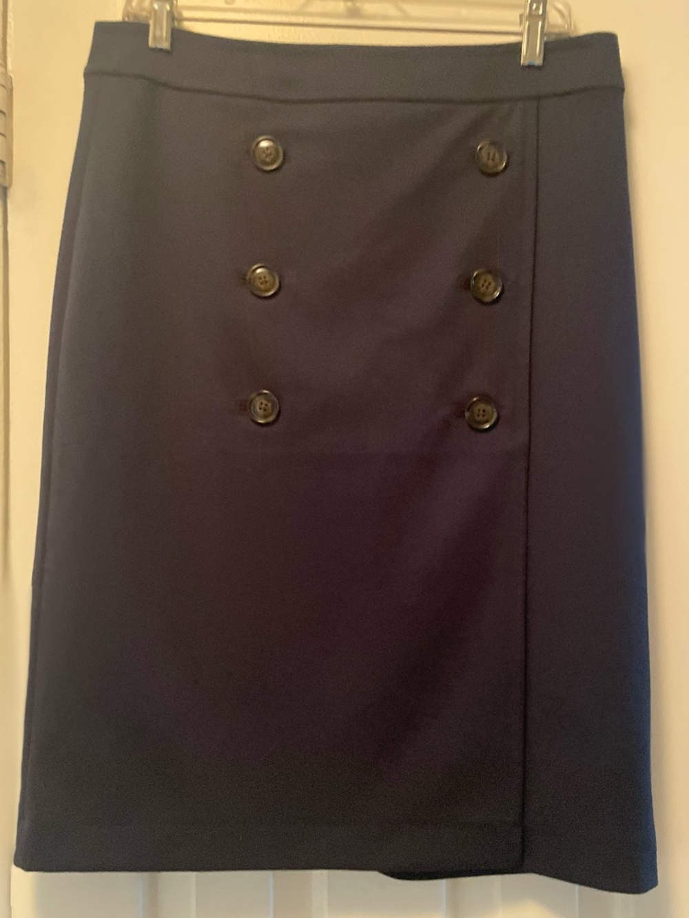 NWT Banana Republic Navy Blue Double Breasted Pencil Skirt - Size 10
